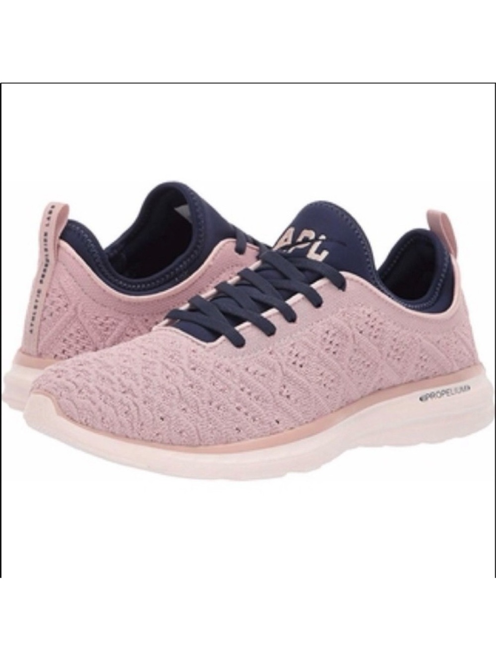 APL Techloom Phantom Trainers Sneakers: Rose Dust Pink/Navy Blue